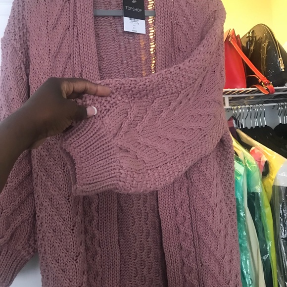 Topshop long open front Cardigan - Picture 7 of 8